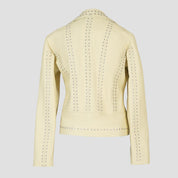 Kayla Leather Jacket Butter Yellow
