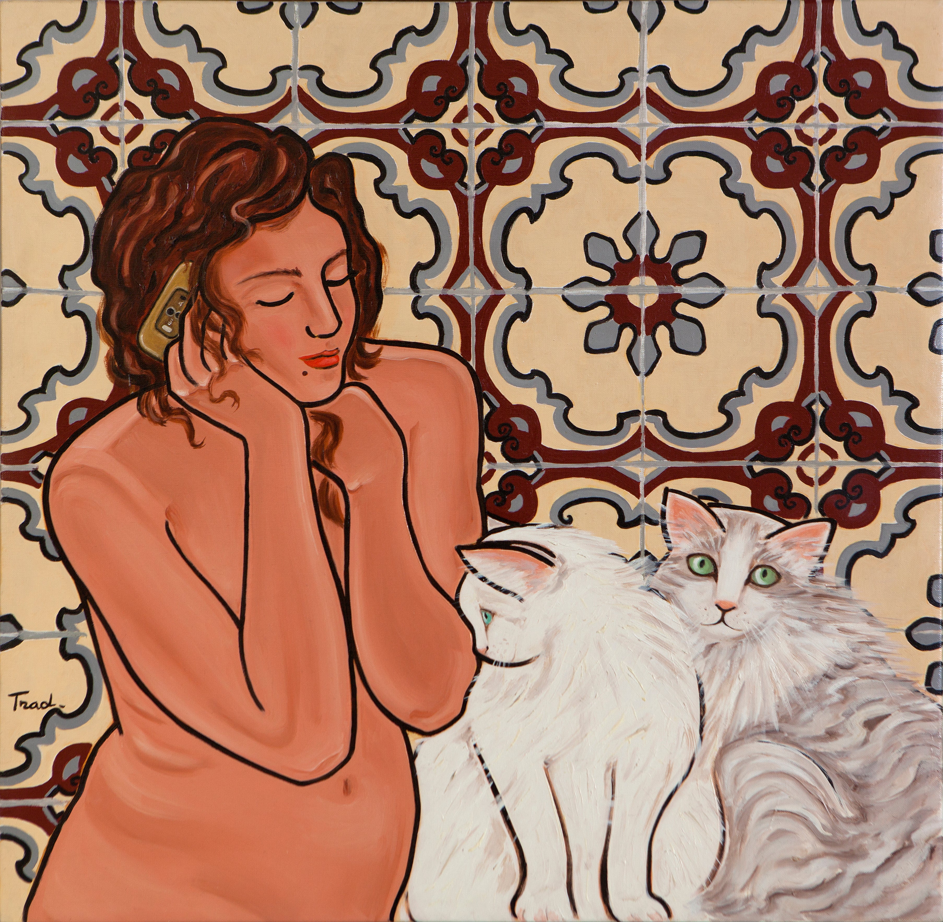 Le Paradis Perdu, Huile sur Toile