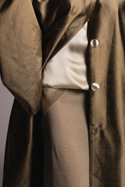 Lina Coat Vintage Silk Dupion