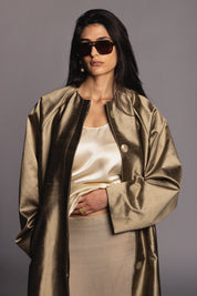 Lina Coat Vintage Silk Dupion