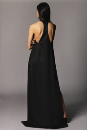 Maia Gown Black Wool