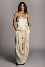 Loop Trousers Cream Wool