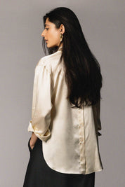 Mower Blouse Cream Silk