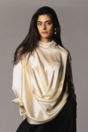 Mower Blouse Cream Silk