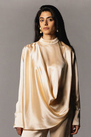 Mower Blouse Pearl Silk