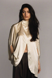 Nina Top Cream Silk