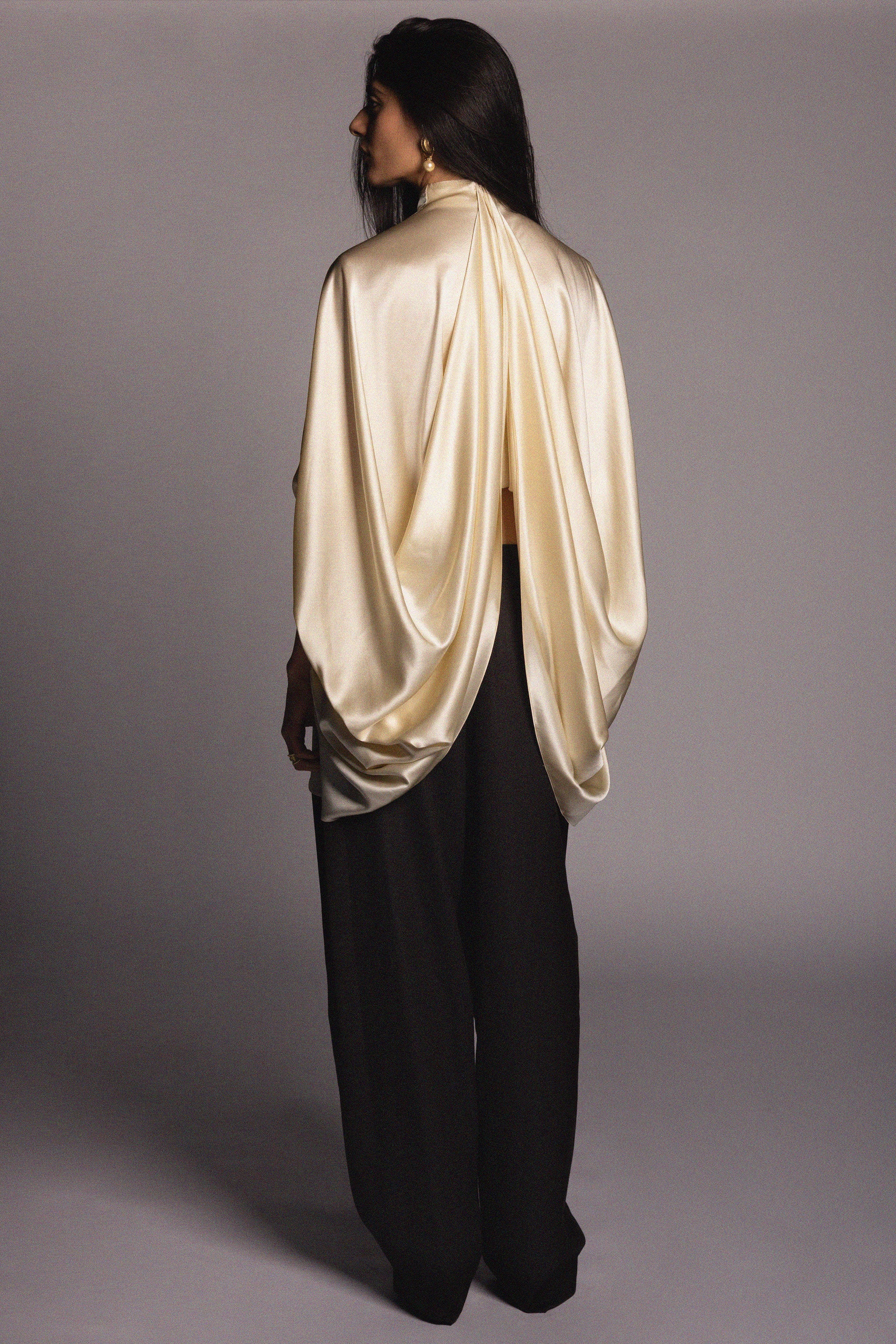 Nina Top Cream Silk