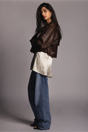 Nora Jacket Brown Cowhide