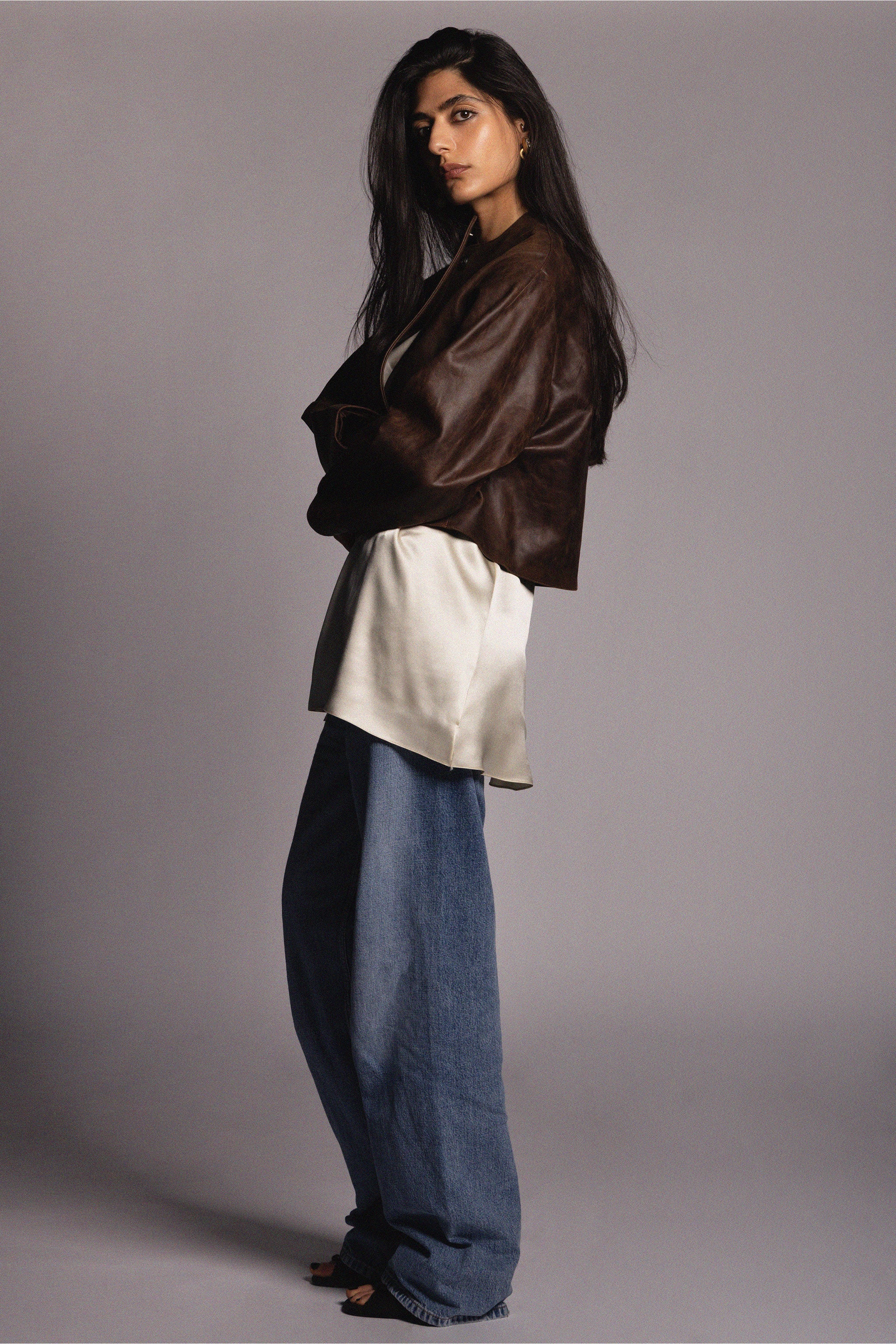 Nora Jacket Brown Cowhide