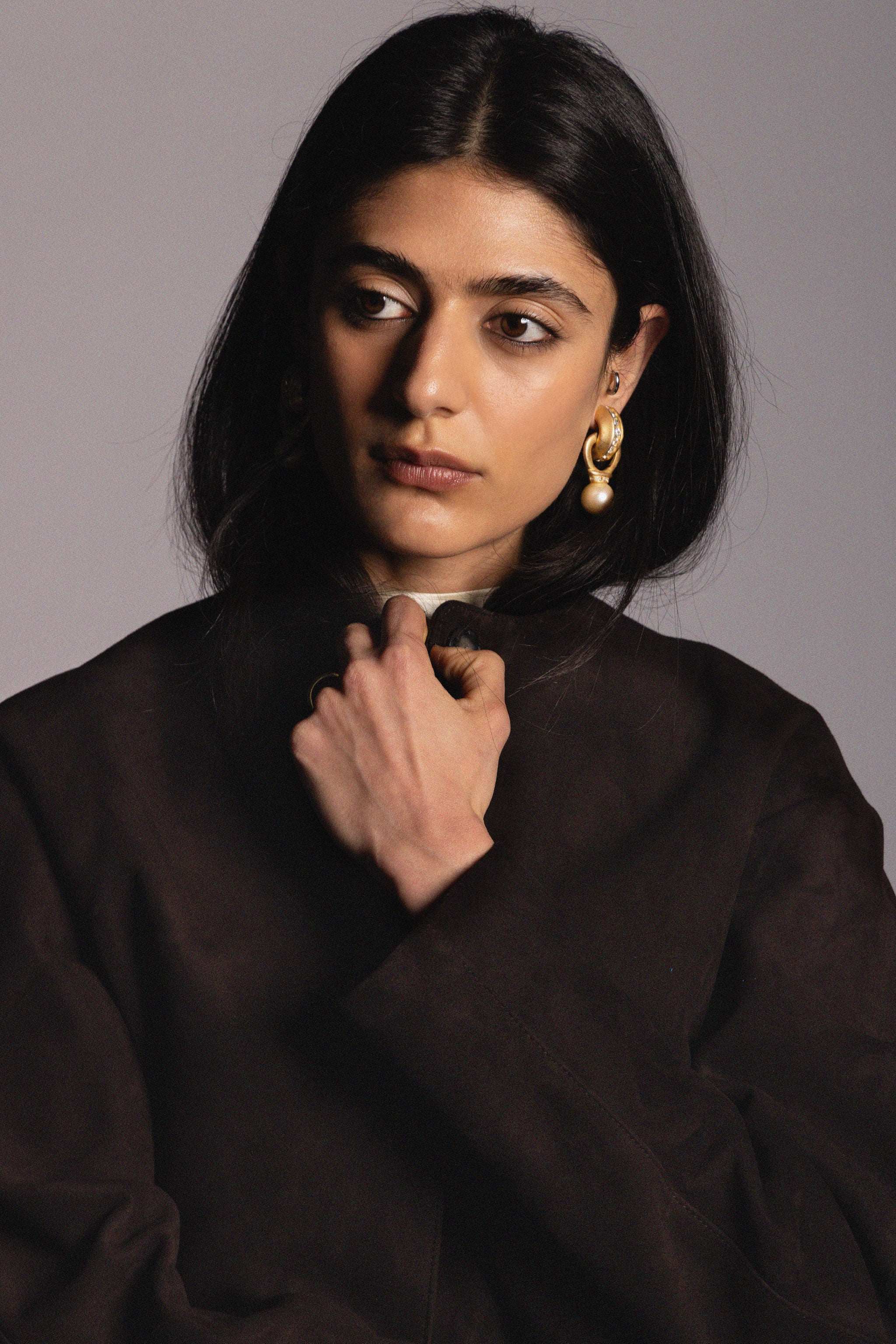 Nora Jacket Brown Suede
