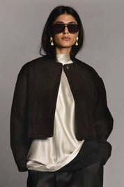 Nora Jacket Brown Suede