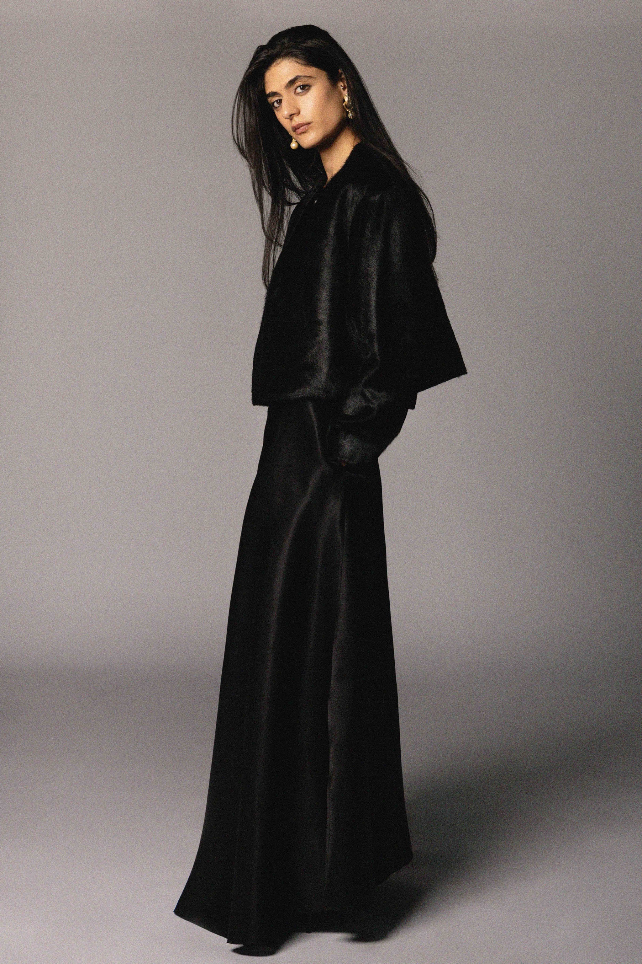 Nora Jacket Black Ponyhair
