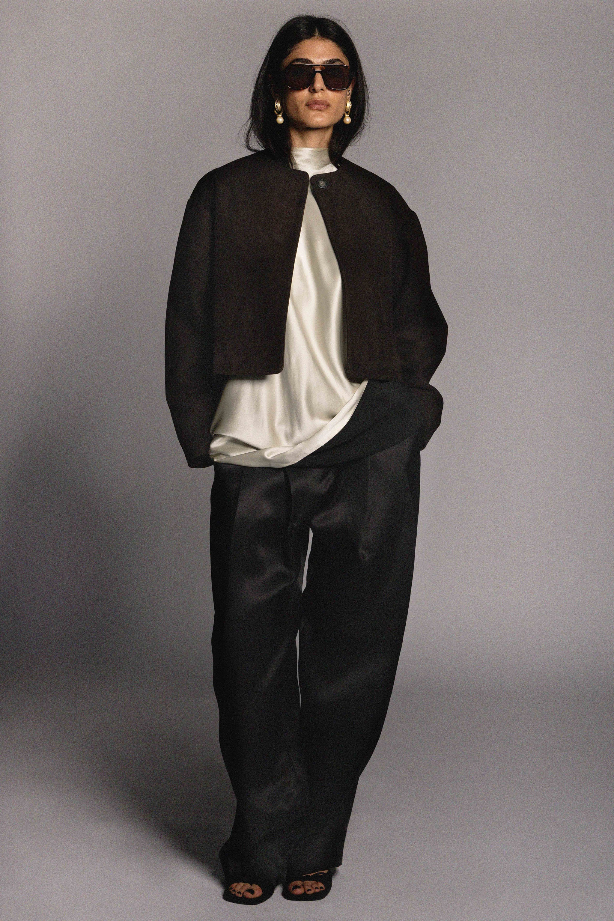 Nora Jacket Brown Suede