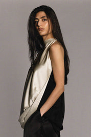Peretti Top Black/Cream Silk