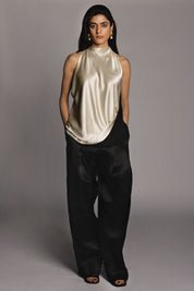 Peretti Top Black/Cream Silk