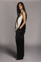 Peretti Top Black/Cream Silk