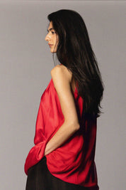 Peretti Top Red Silk