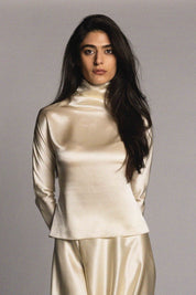 Simone Top Pearl Silk