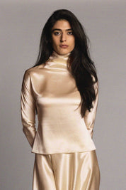 Simone Top Pearl Silk