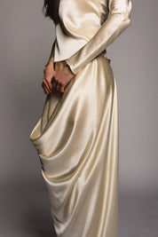 Vionnet Skirt Pearl Silk