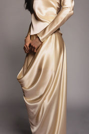 Vionnet Skirt Pearl Silk