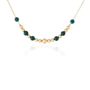 Boule D'or with Malachite Balls