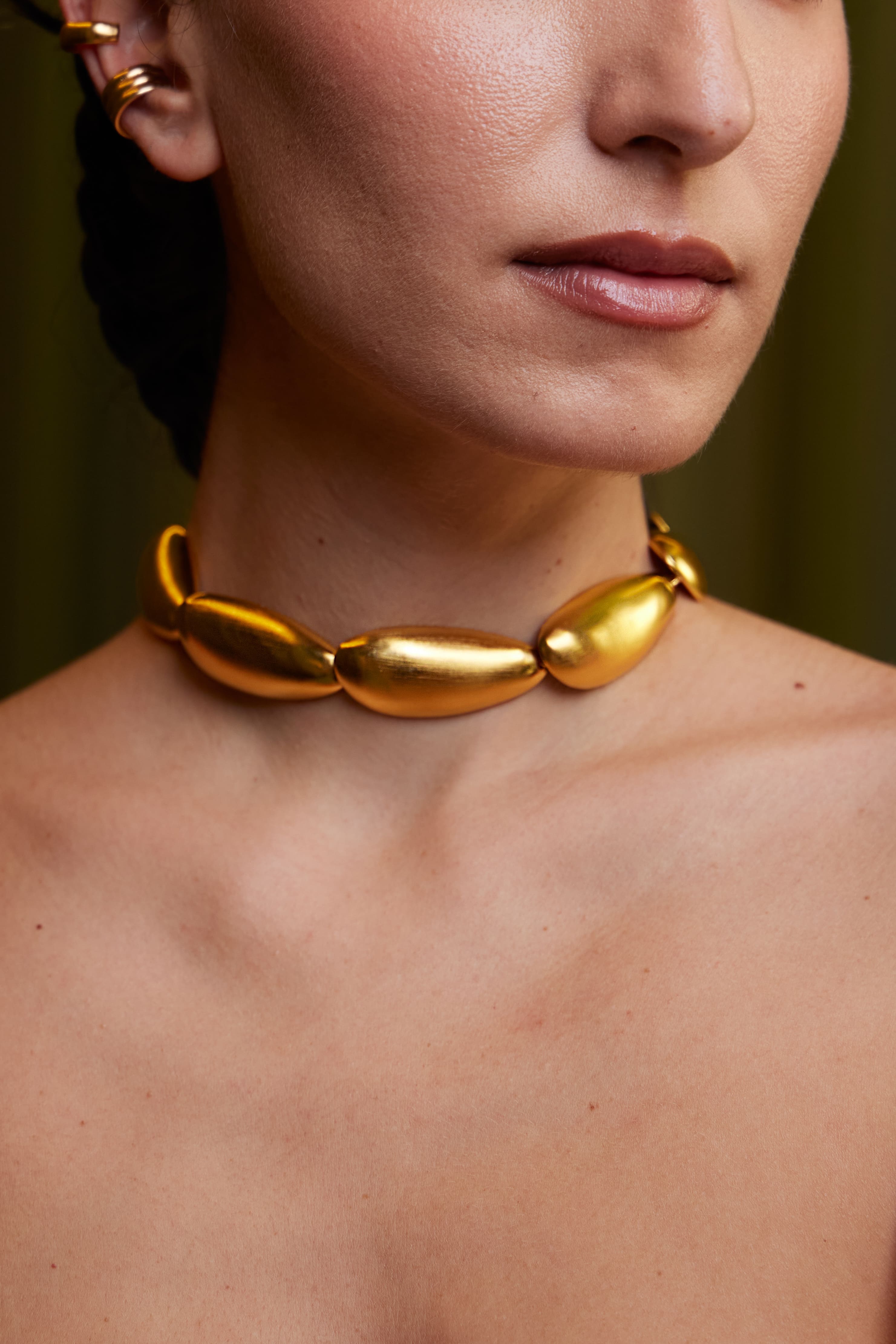 Oyster Necklace Gold