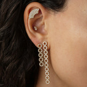 The Diamond Block Helix Earring