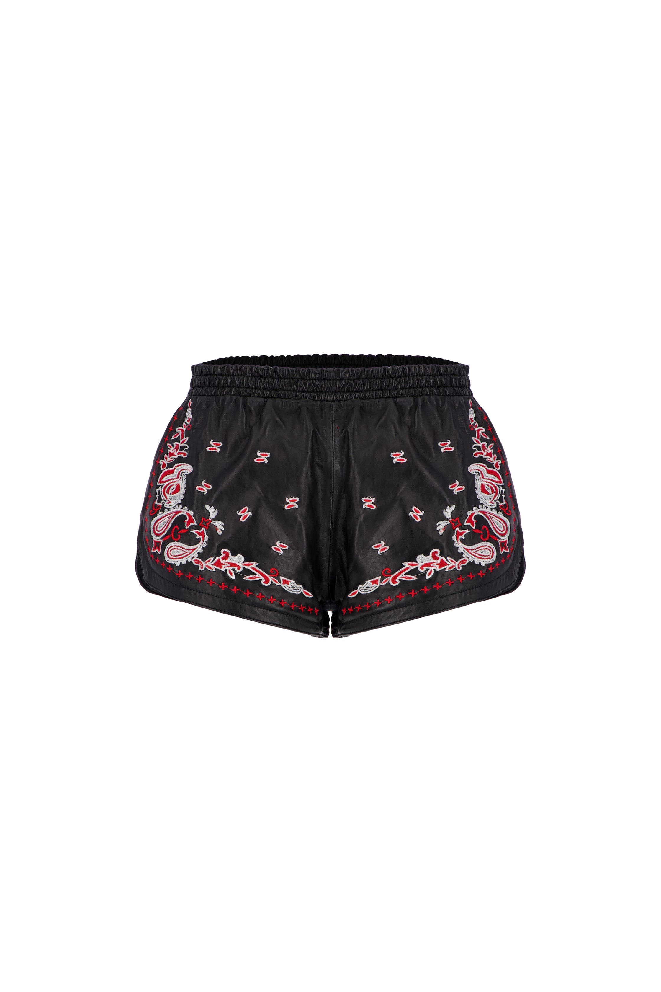 The Paisley Runner Shorts In Black