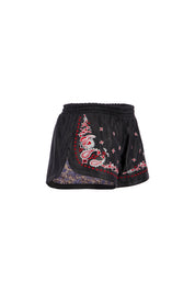 The Paisley Runner Shorts In Black
