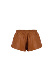 The Paisley Runner Shorts In Orange/Beige