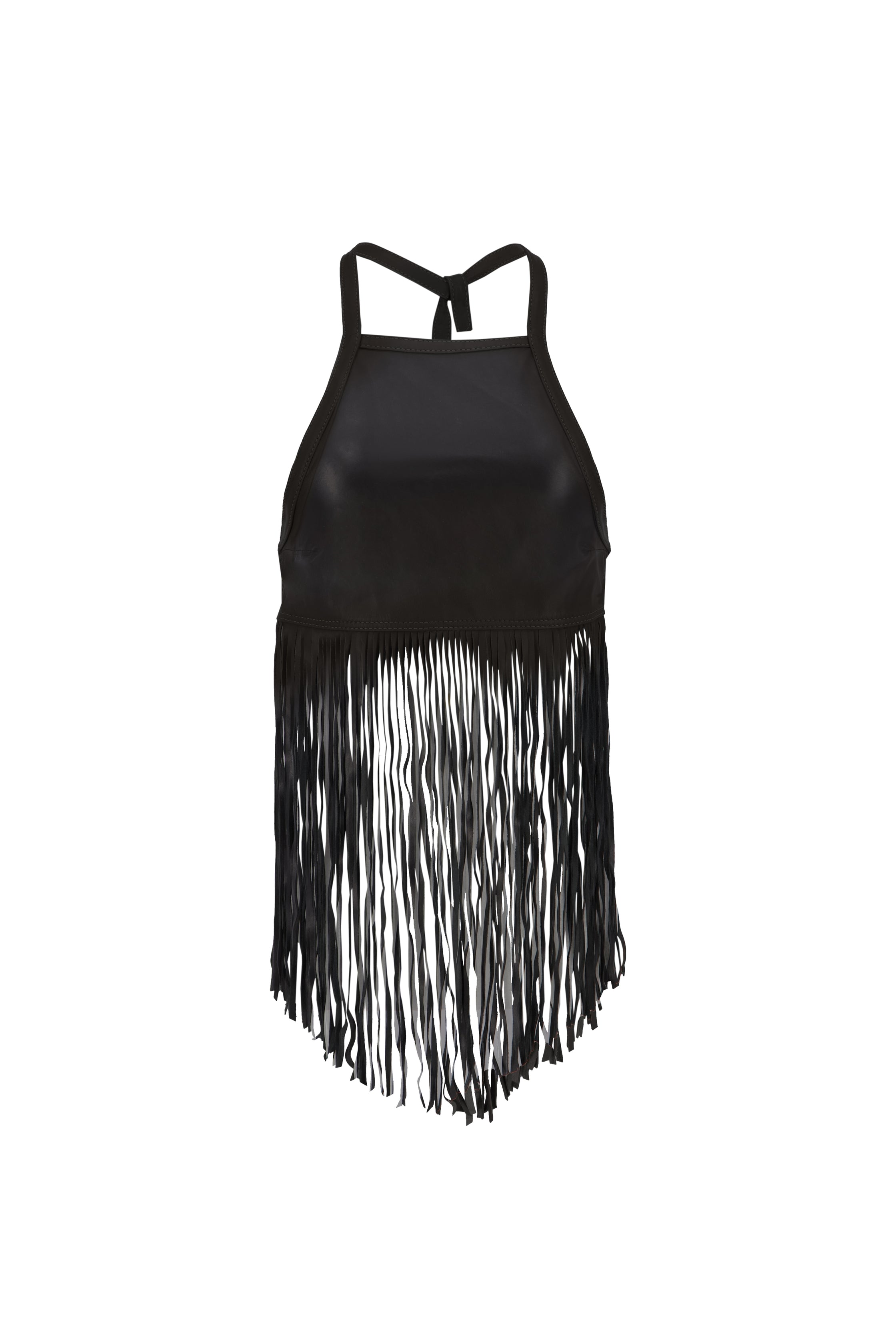 The Midnight Fringe Top In Black