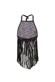 The Midnight Fringe Top In Black
