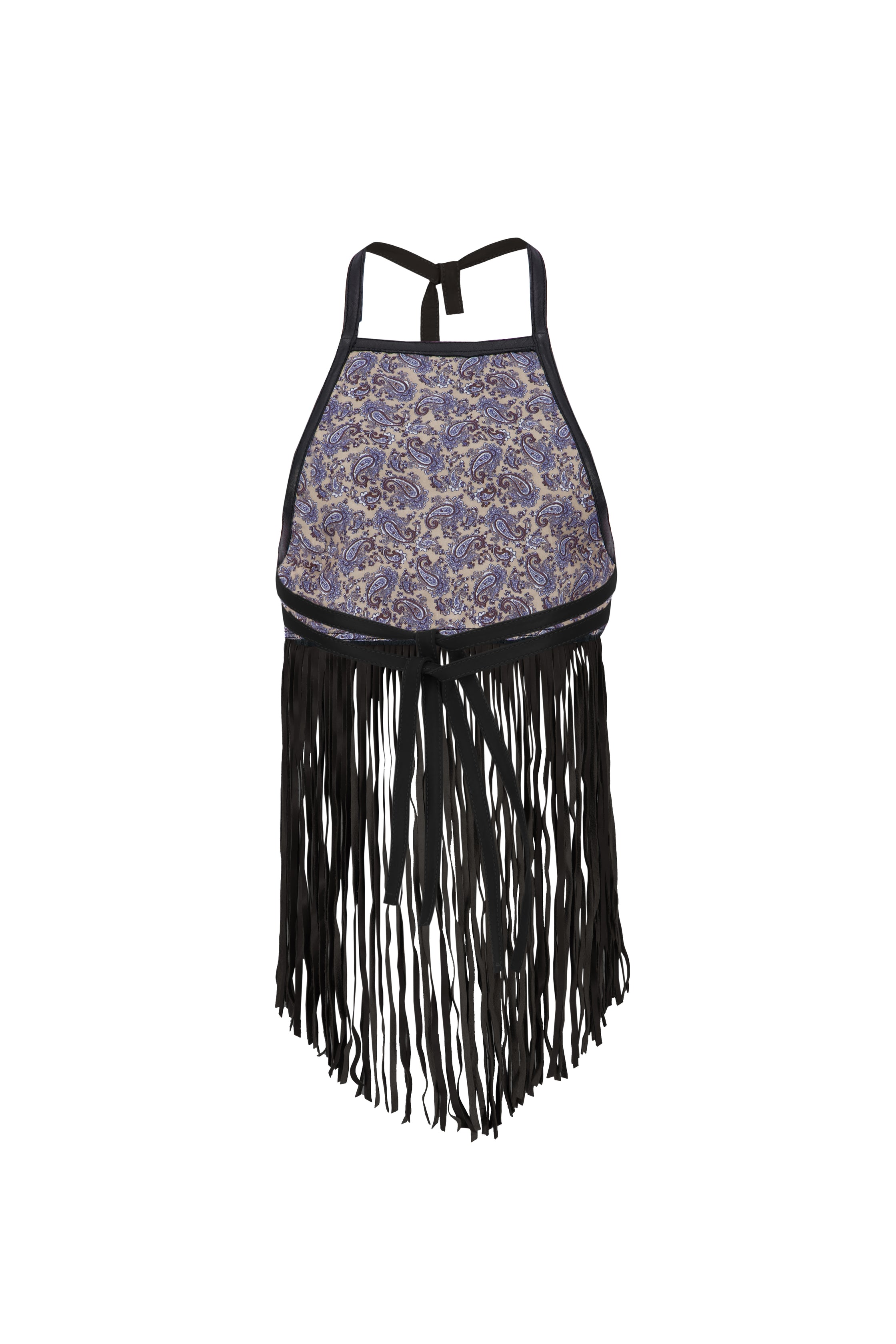 The Midnight Fringe Top In Black