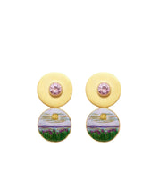 PINK Landscape Earrings