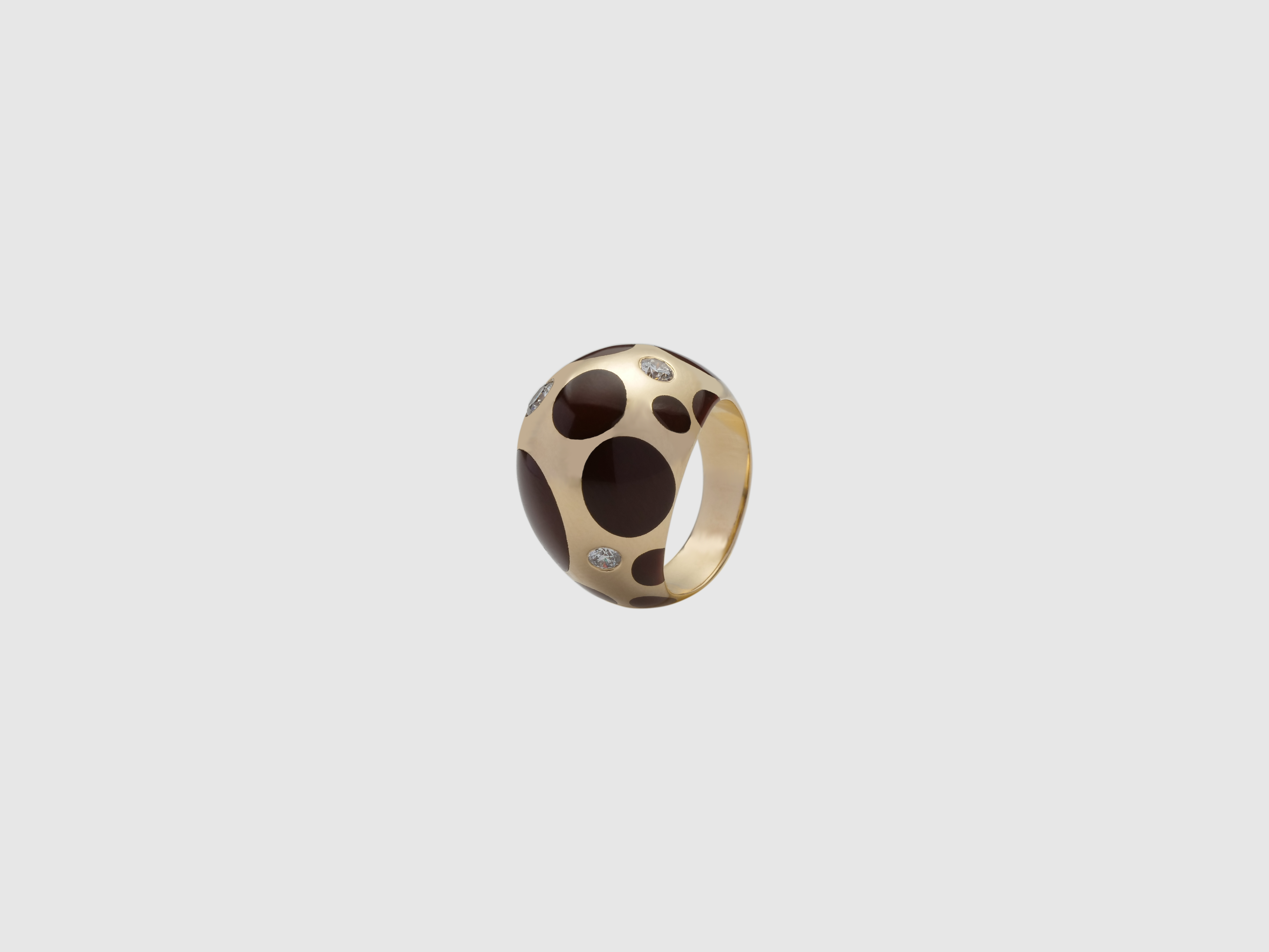 The Polka Fossil Pinky Ring