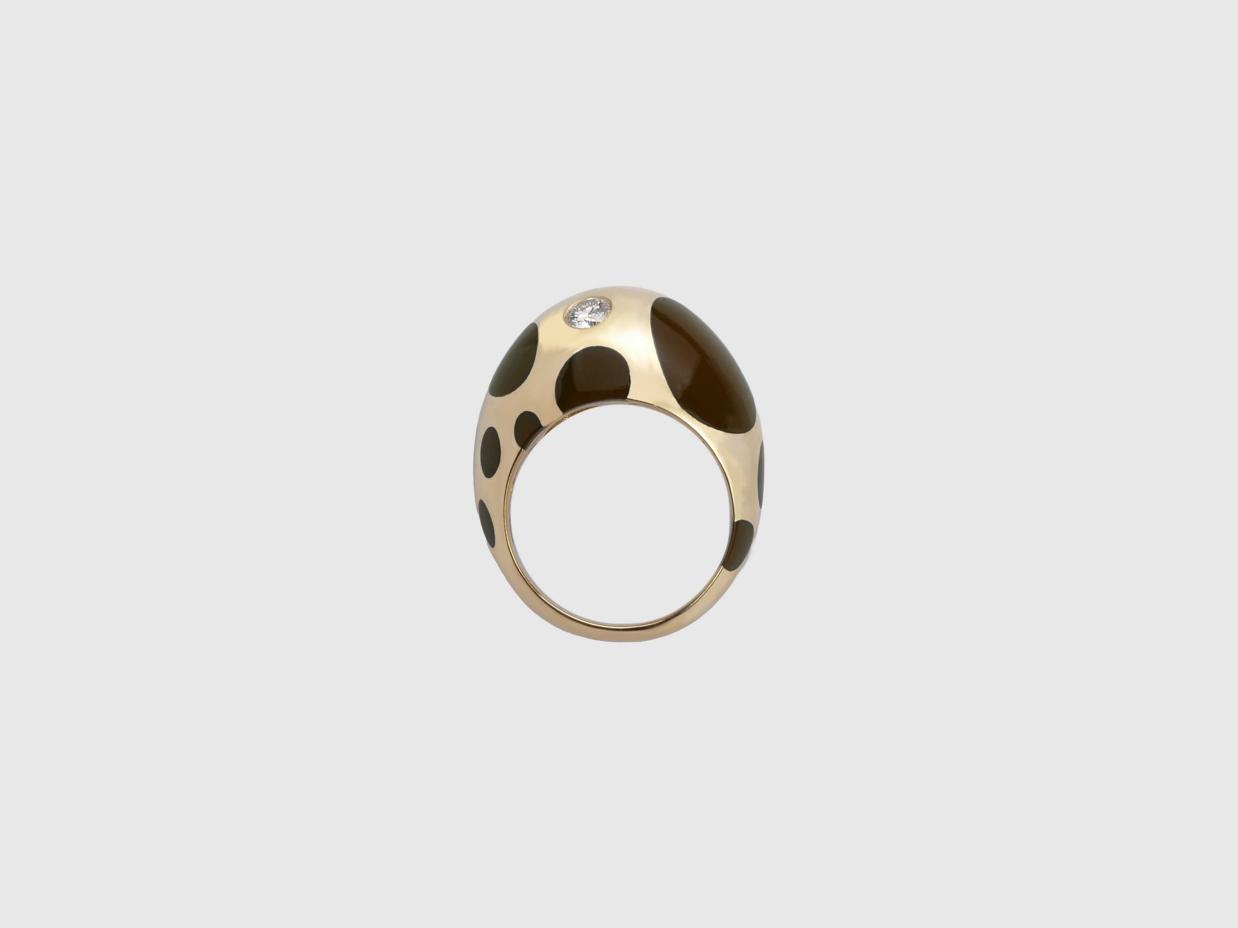 The Polka Fossil Pinky Ring