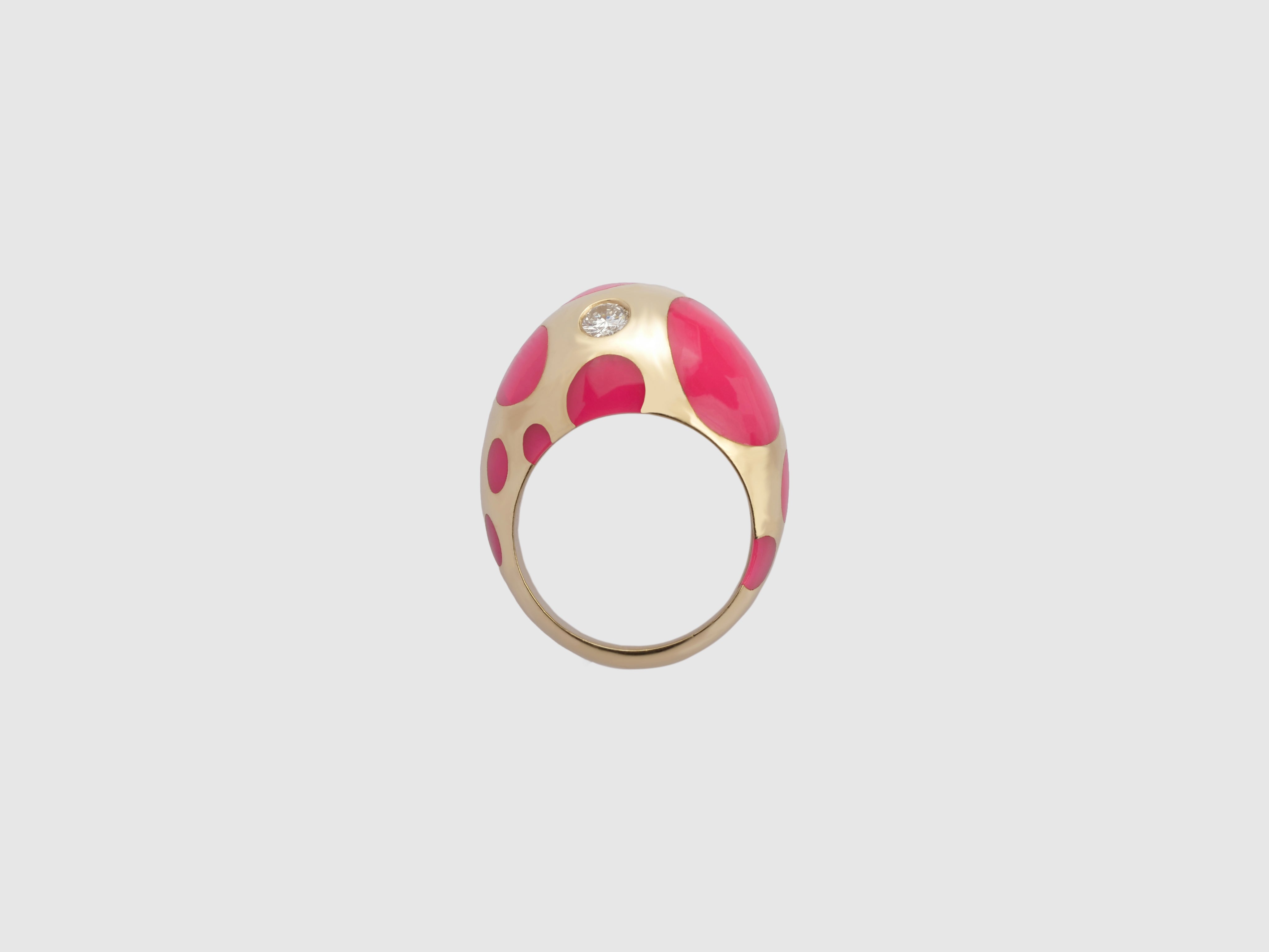 The Polka Fossil Pinky Ring
