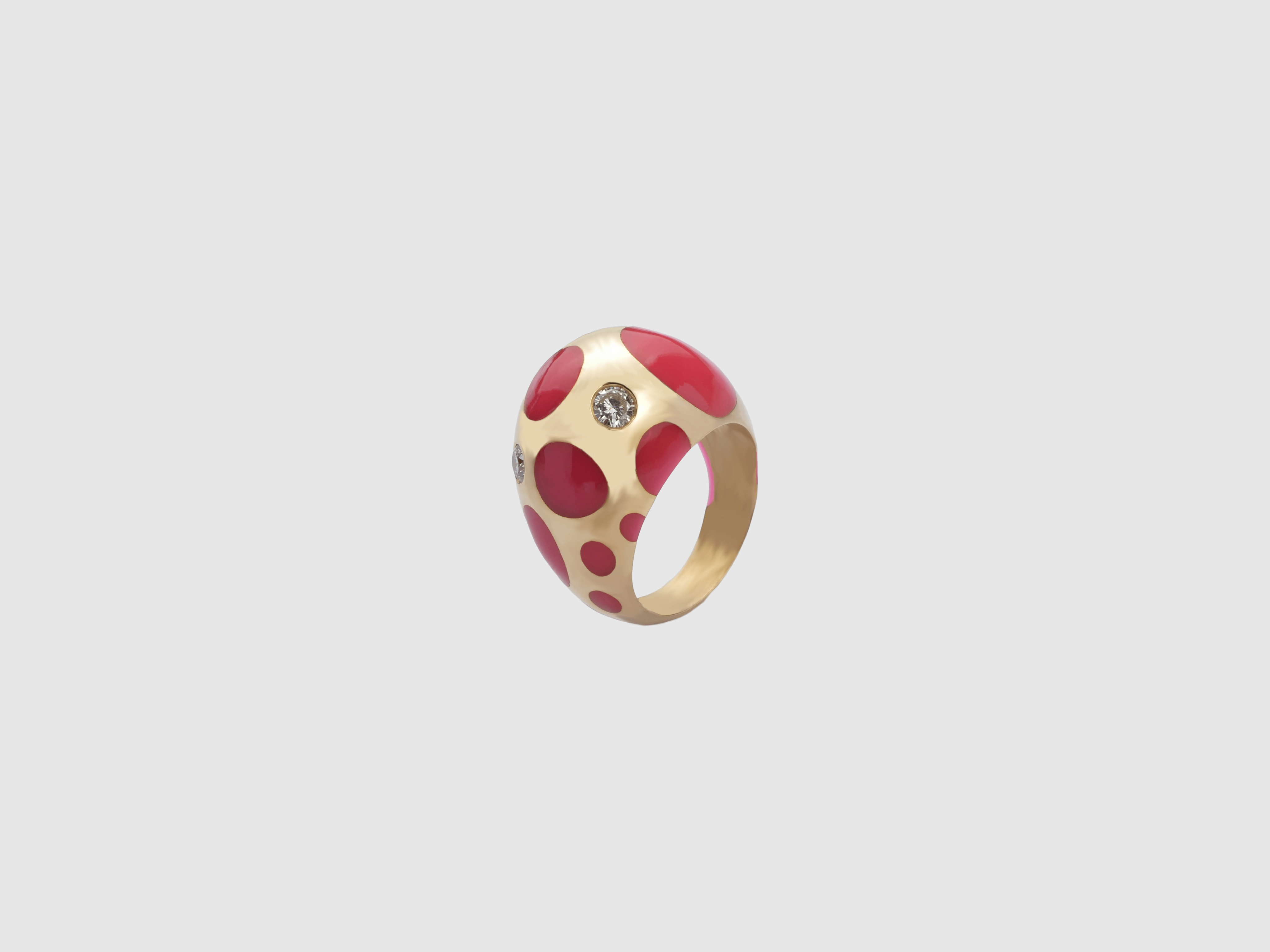 The Polka Fossil Pinky Ring