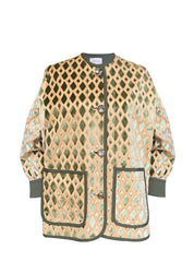 Roman Jacket Jacquard Losange Print