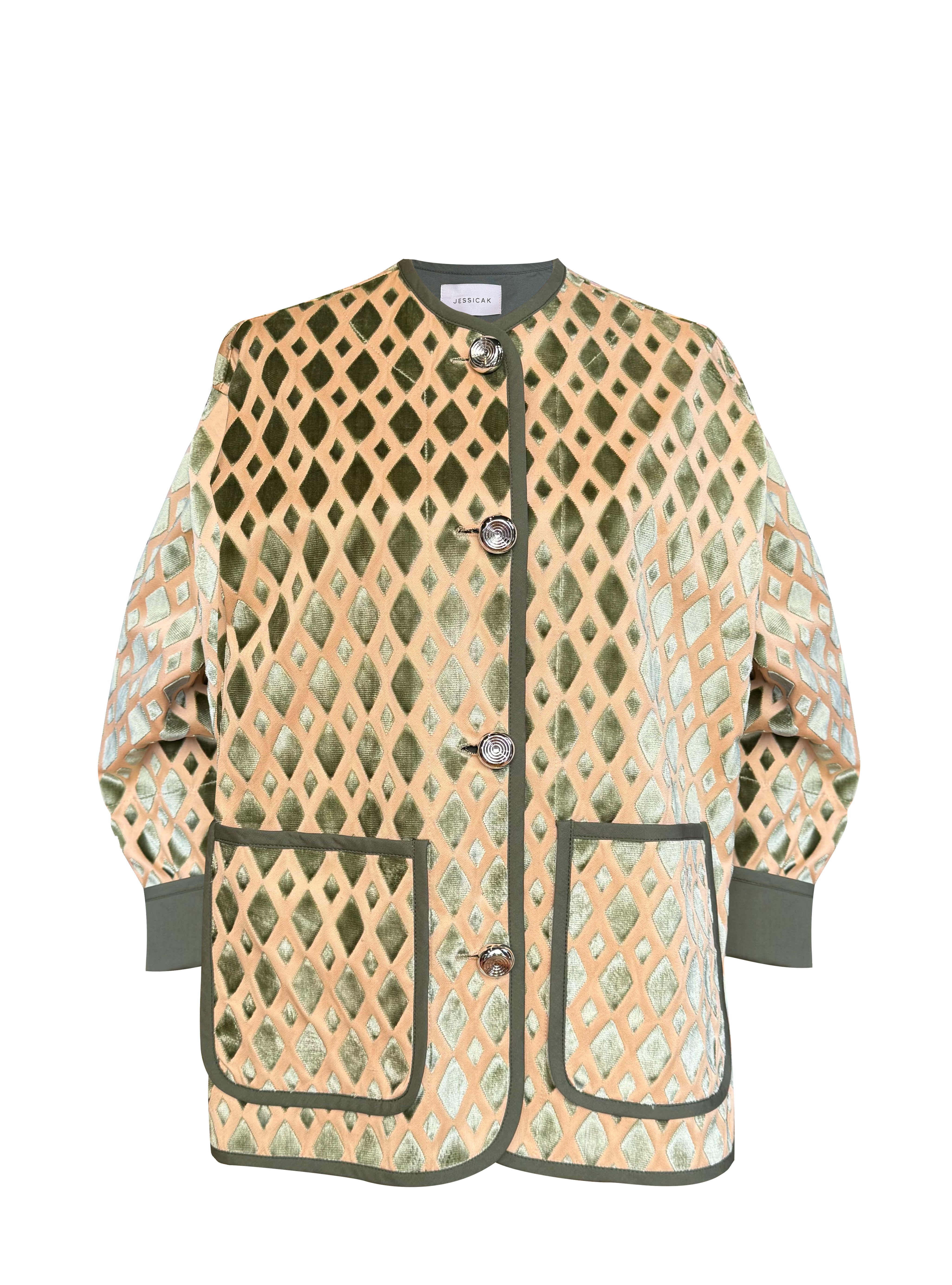 Roman Jacket Jacquard Losange Print