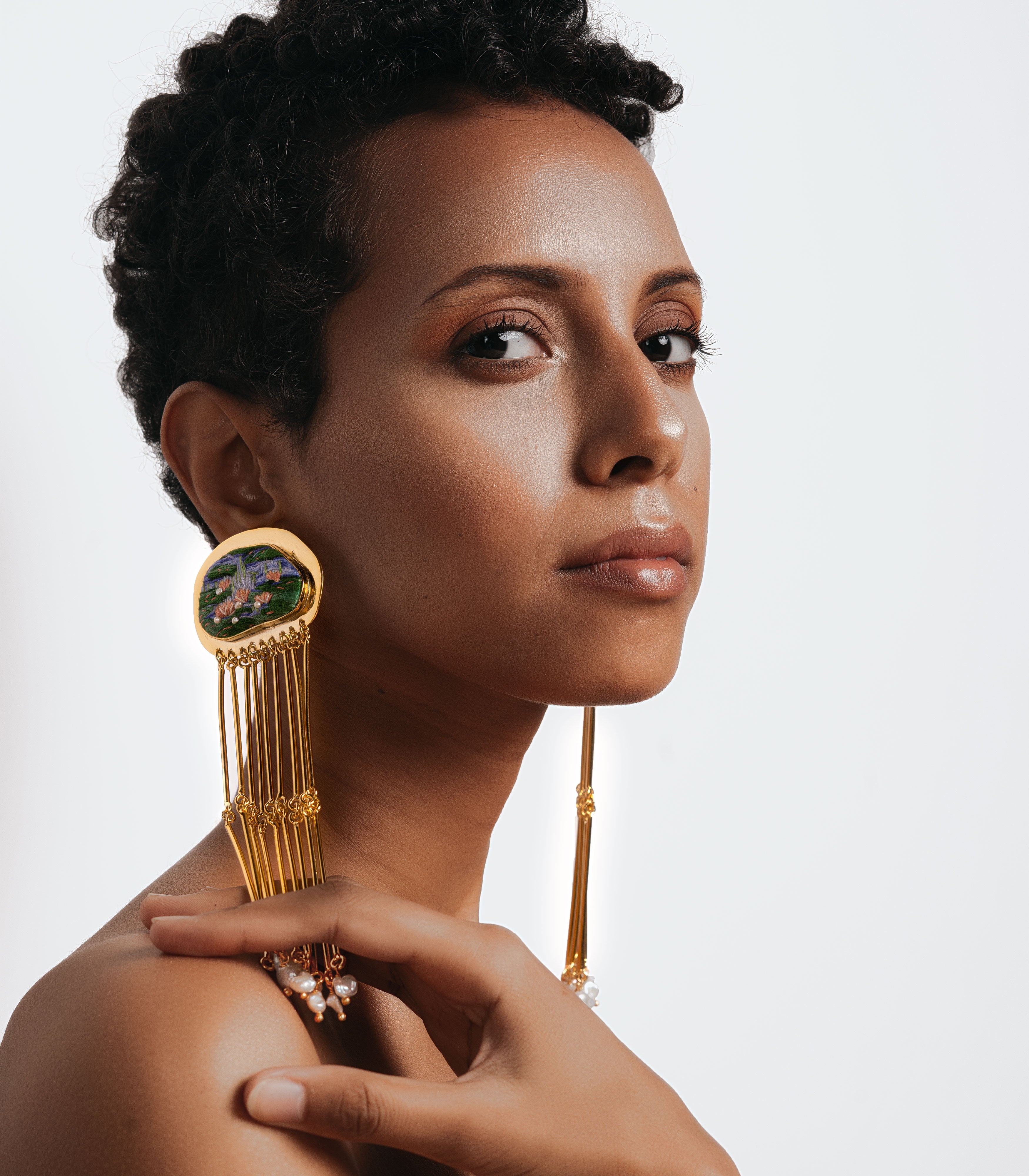 Royal Water Lilies Earring