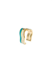 Sea Ice Enamel Mini Ear Cuff