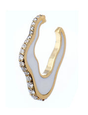 Sea Ice White Diamond Mono hoop