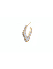 Sea Ice White Diamond Mono hoop