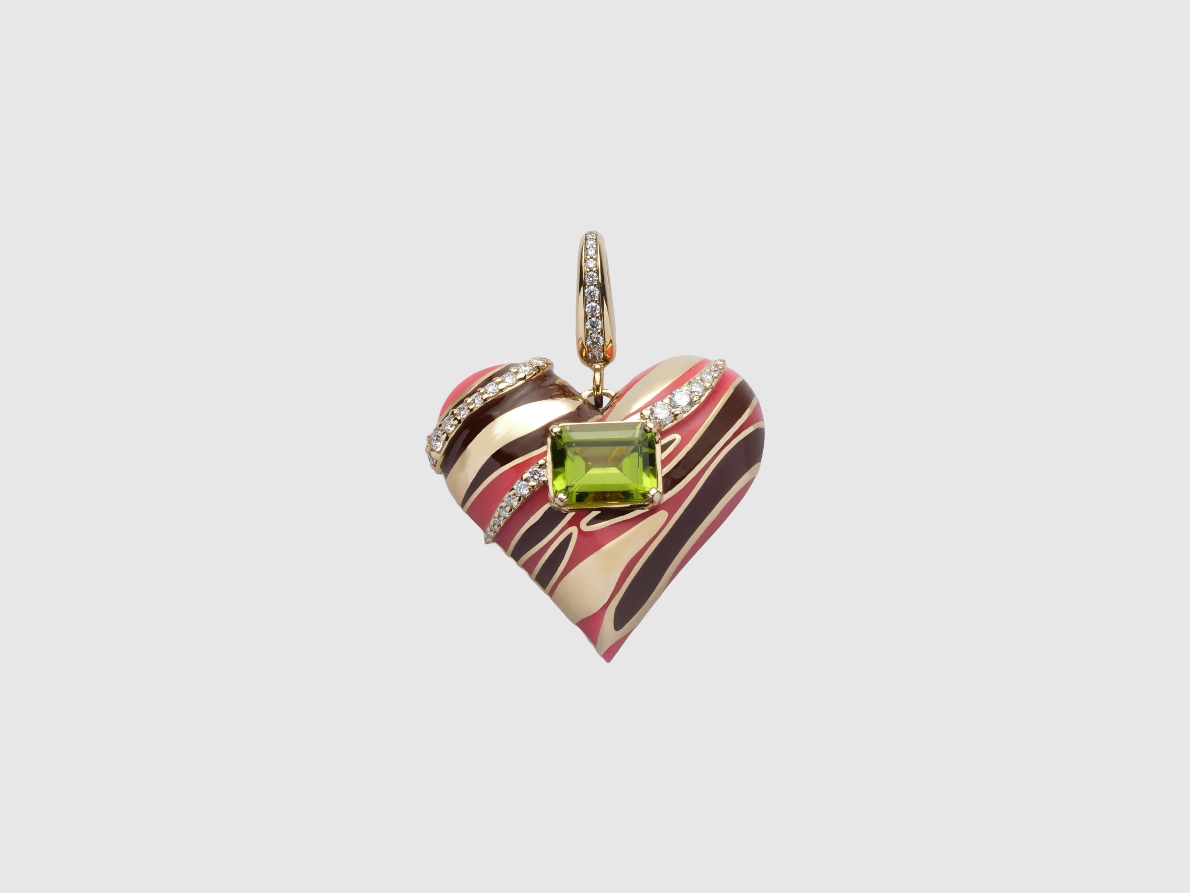 The Striped In Love Pendant