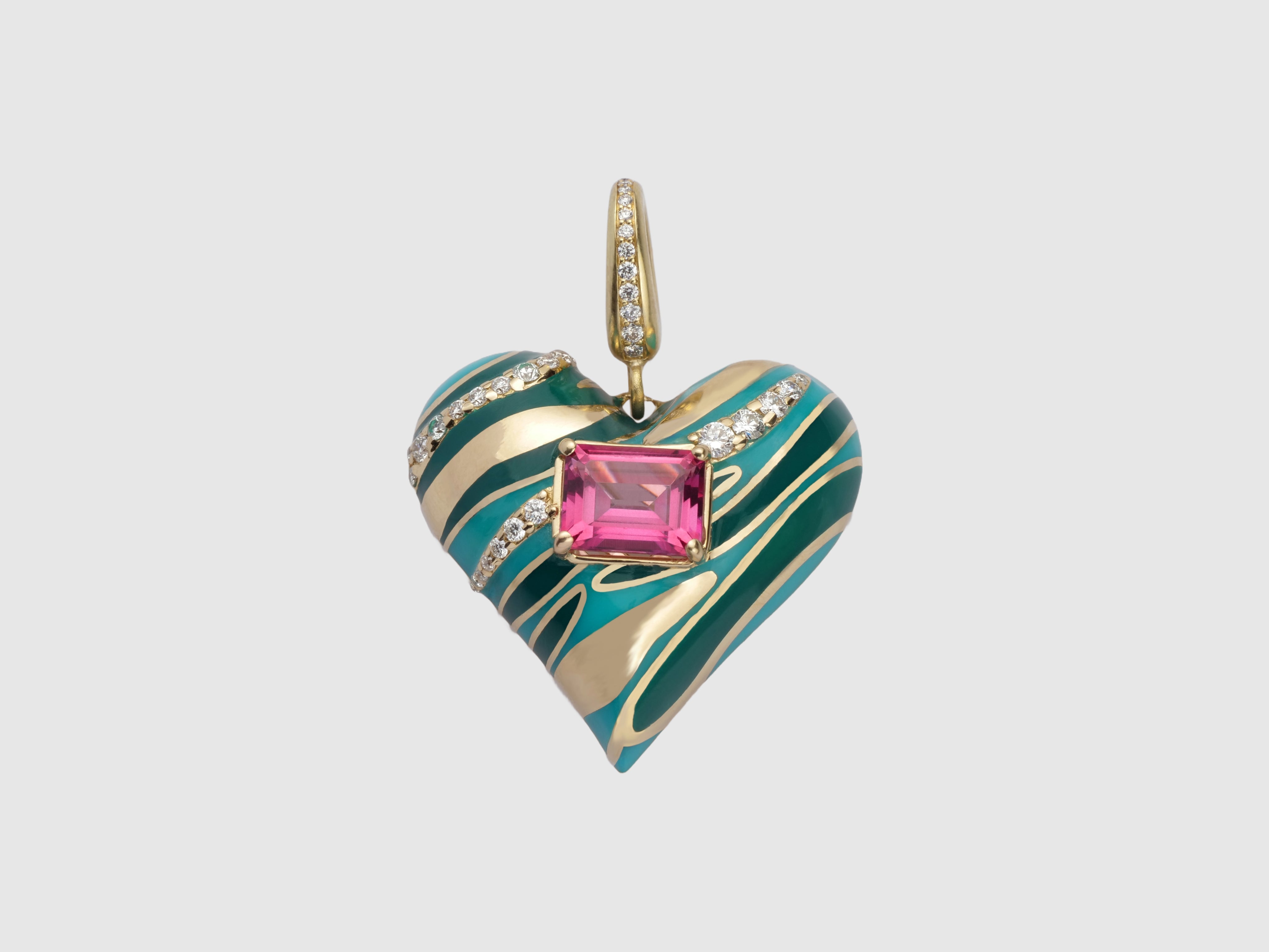The Striped In Love Pendant