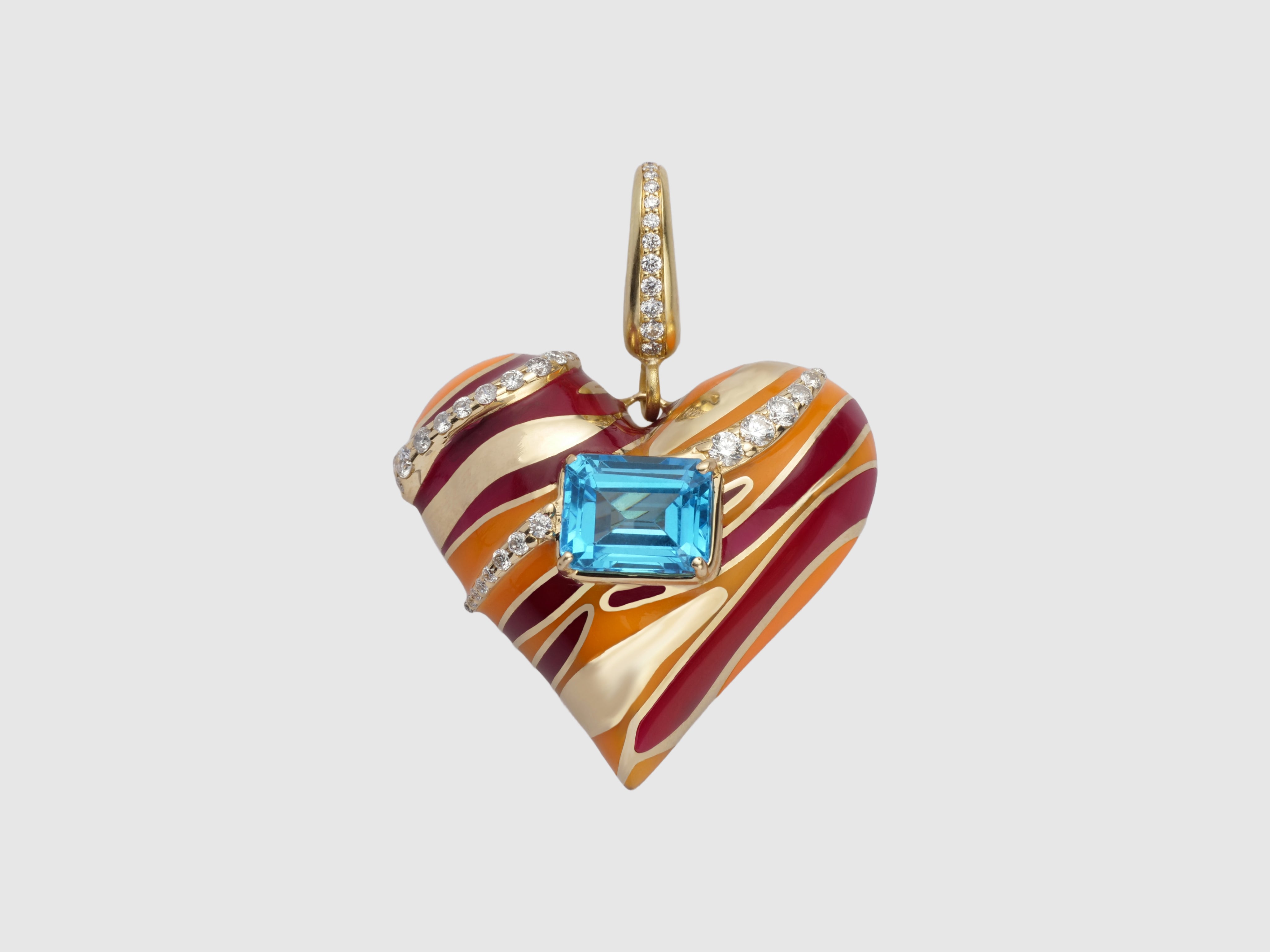 The Striped In Love Pendant