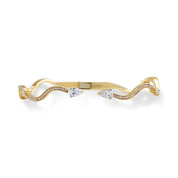The Small Pear Wave Bangle