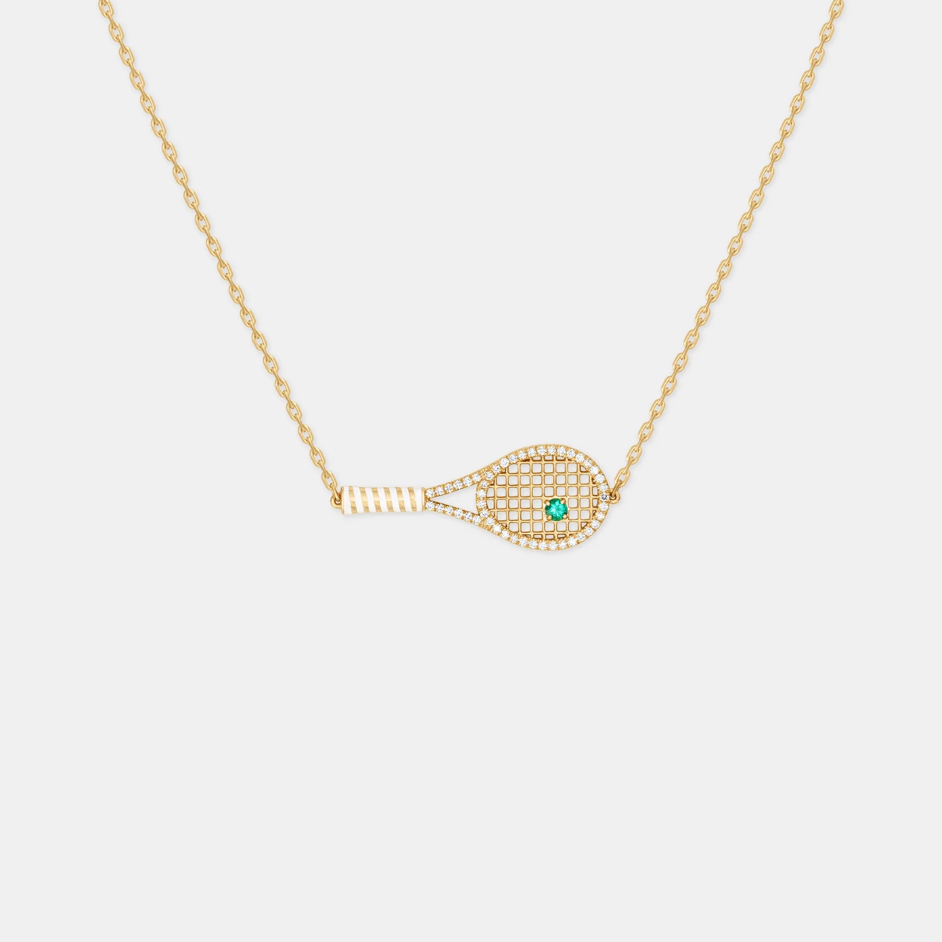 Tennis Racquet necklace